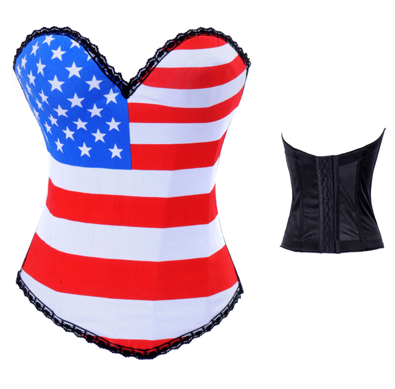 US Flag-style Corset